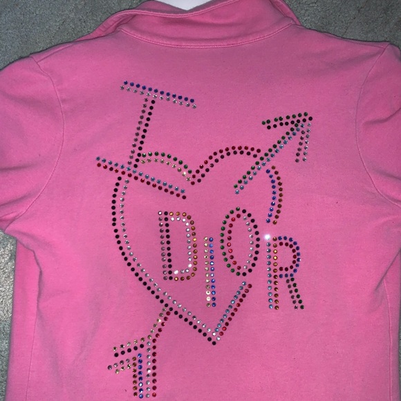 Pink dior zip up sweater - Picture 7 of 7